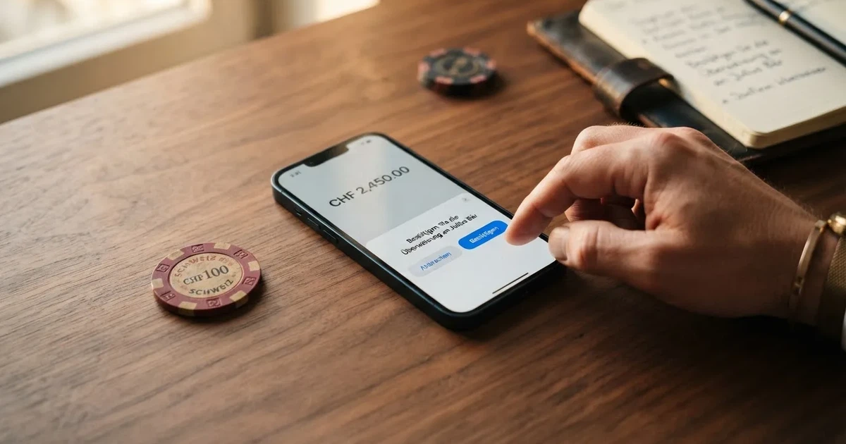 Kartenterminal und Smartphone mit einer ausstehenden Zahlungsbenachrichtigung — 30 franken bonus ohne einzahlung casino