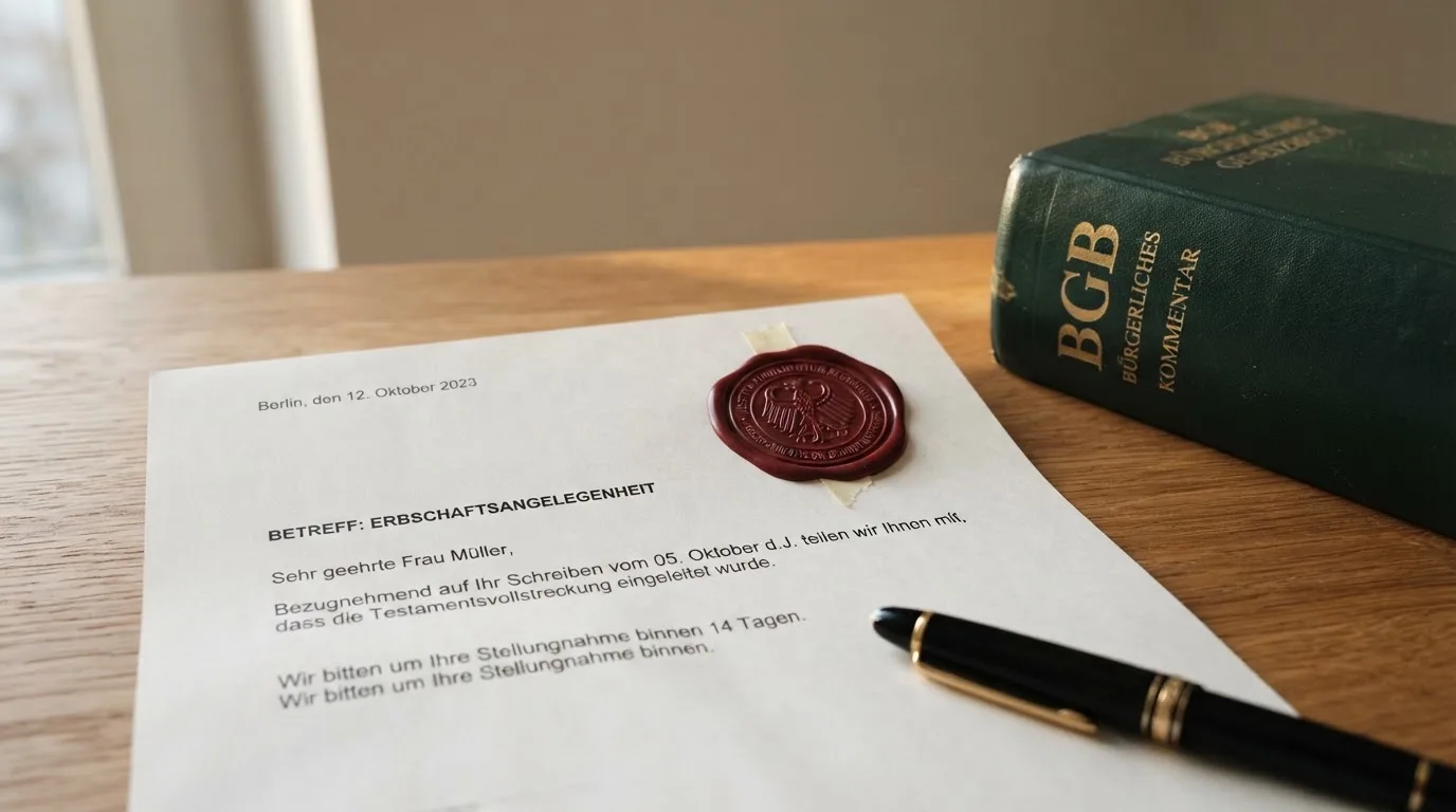 Amtliches Schreiben mit Stempel auf einem Schreibtisch neben einem Gesetzbuch — beste live baccarat schweiz
