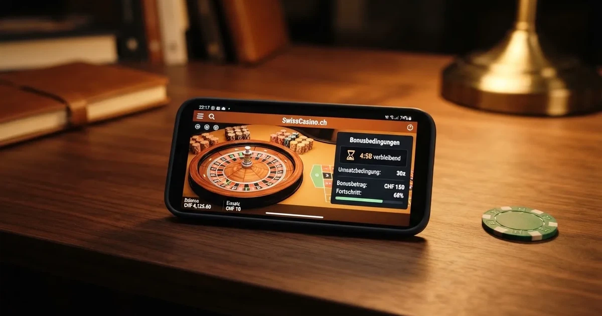 Bildschirm mit Bonusbedingungen, Einsatztabelle und einer Uhr im Hintergrund — casino online mit bonus ohne einzahlung