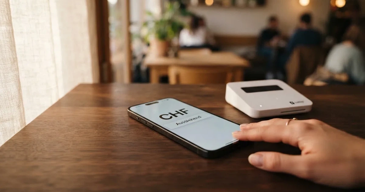 Kartenterminal und Smartphone mit einer ausstehenden Zahlungsbenachrichtigung — handy casino echtgeld bonus ohne einzahlung